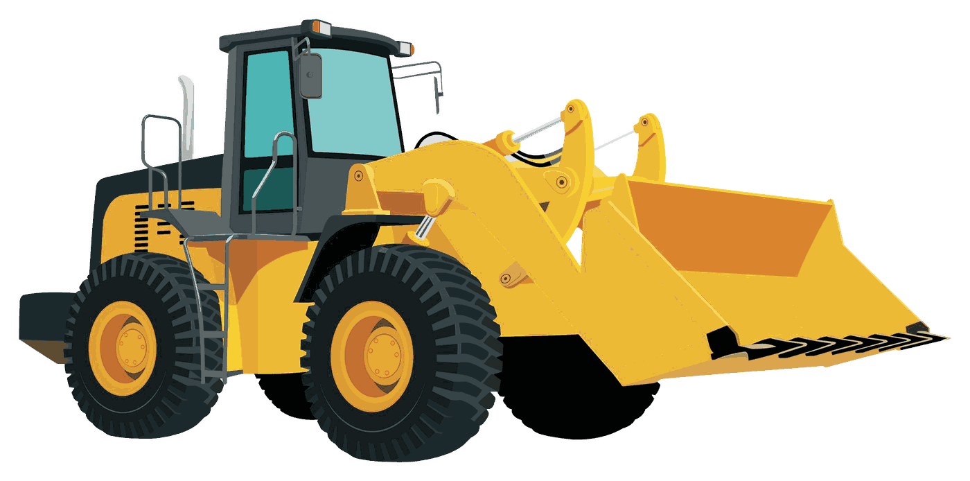 Yellow wheel loader